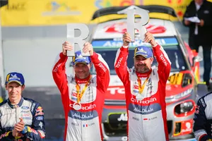 Yarış galibi Sébastien Loeb, Daniel Elena, Citroën World Rally Team Citroën C3 WRC