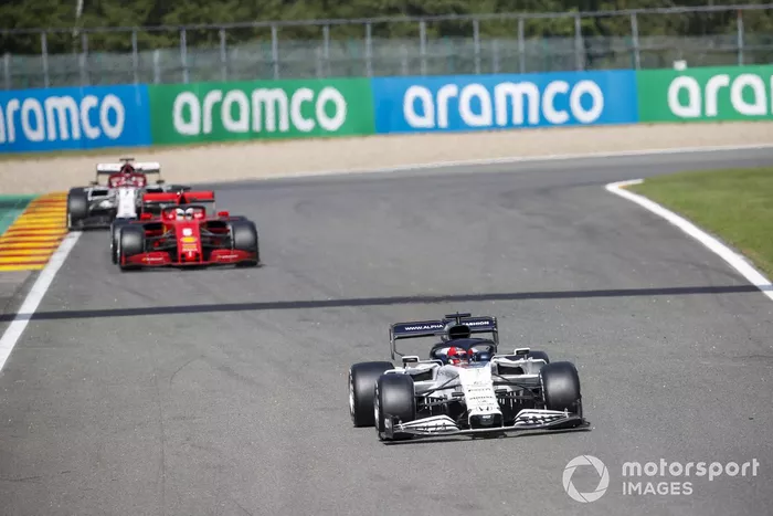 Daniil Kvyat, AlphaTauri AT01, Sebastian Vettel, Ferrari SF1000, Kimi Raikkonen, Alfa Romeo Racing C39