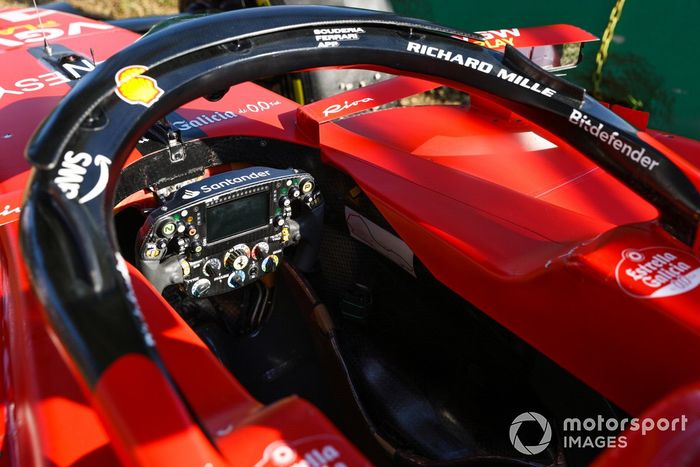 El coche retirado de Charles Leclerc, Ferrari SF-23
