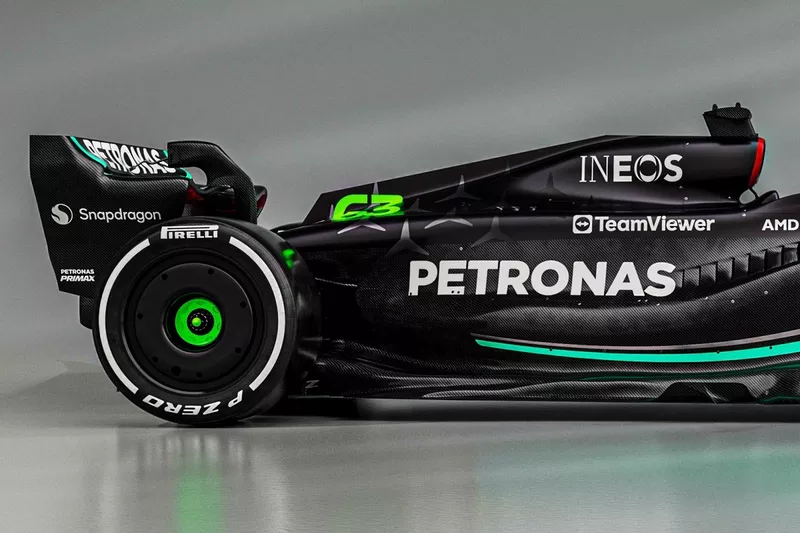 Mercedes W14 detail