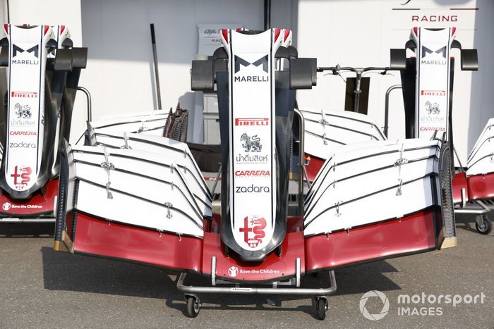 Alerón delantero del Alfa Romeo Racing C41 