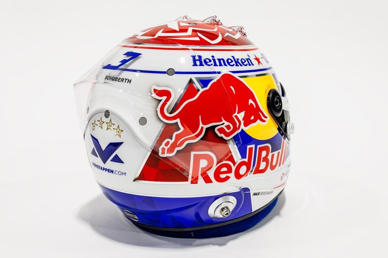 Casque de Max Verstappen, Red Bull Racing  