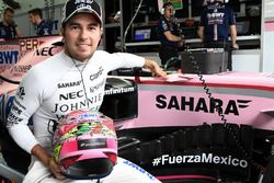 Sergio Pérez, Sahara Force India, #FuerzaMexico hashtag en apoyo a las víctimas del terremoto de México