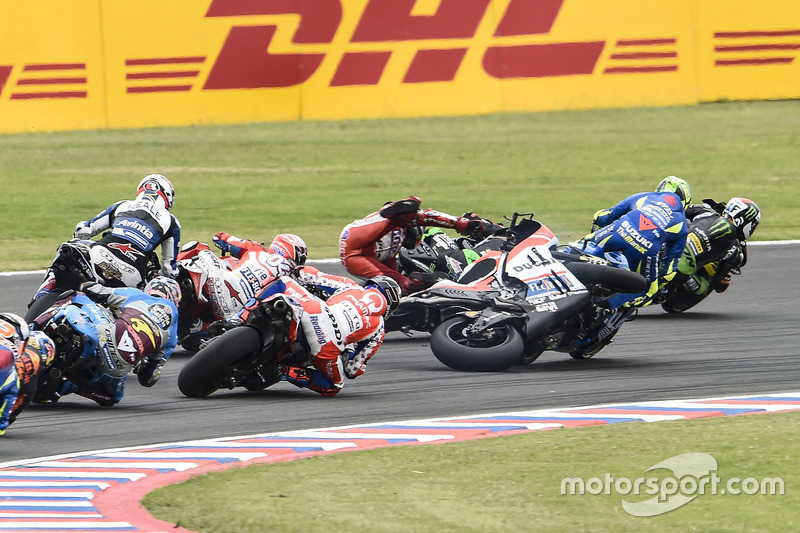 GP d'Argentine : Chute de Jorge Lorenzo