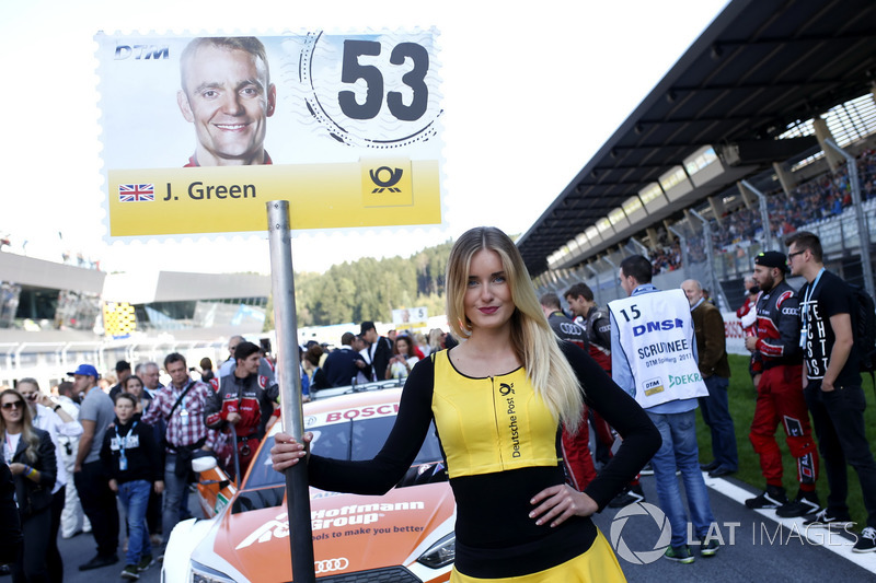 Gridgirl für Jamie Green, Audi Sport Team Rosberg, Audi RS 5 DTM