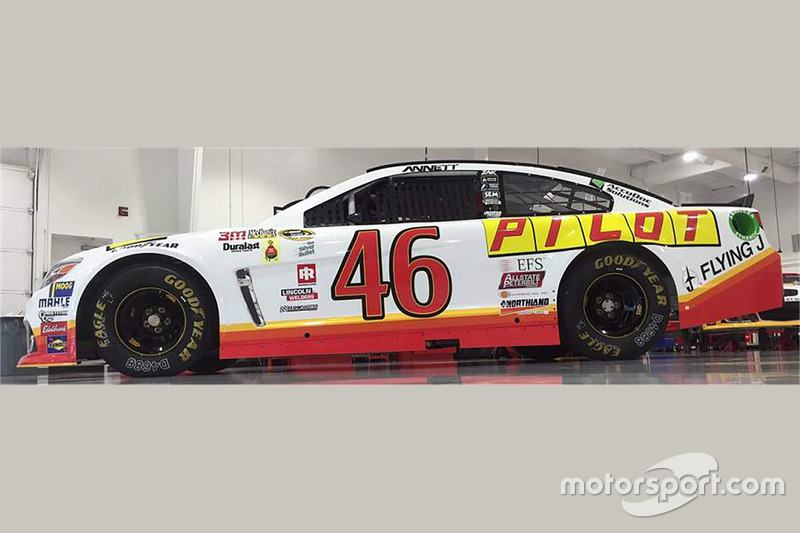 Michael Annett, HScott Motorsports Chevrolet special throwback scheme