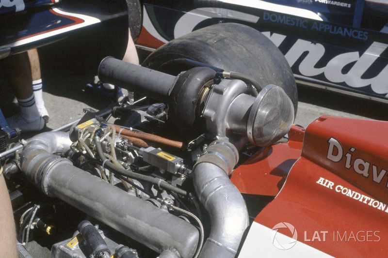 El motor Hart turbo en el Toleman TG181