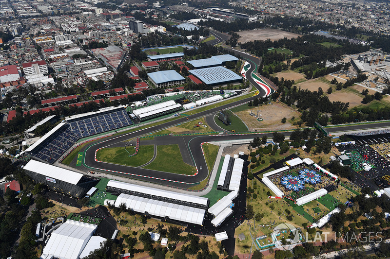 Vista desde el aire de la pista