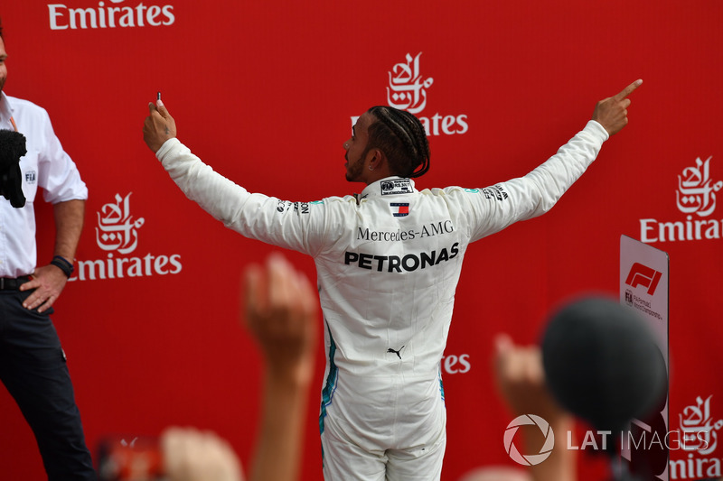 El ganador: Lewis Hamilton, Mercedes-AMG F1