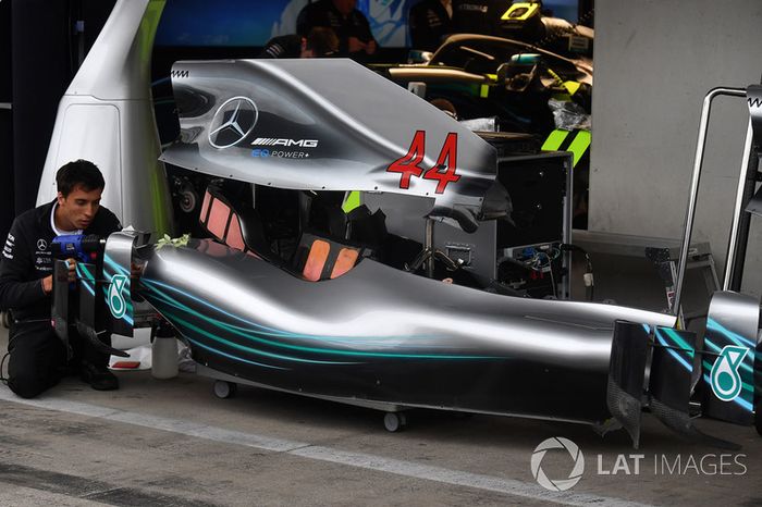 La carrocería del Mercedes-AMG F1 W09