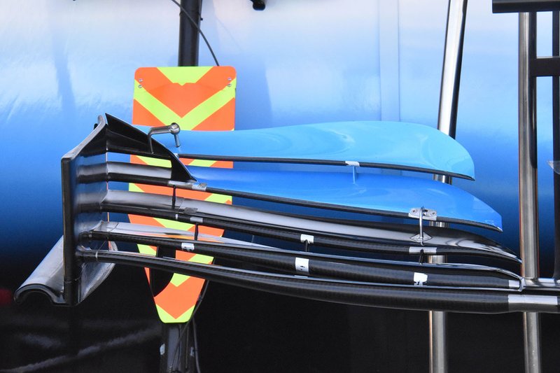 Williams FW42, dettaglio dell'ala anteriore