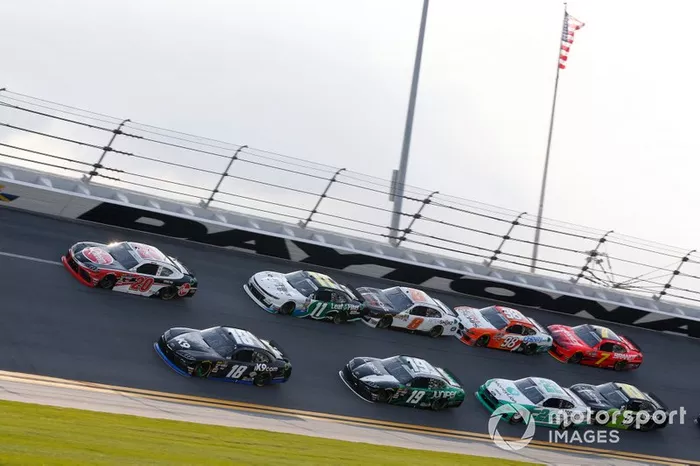 Jeffrey Earnhardt, Joe Gibbs Racing, Toyota Supra iK9 Christopher Bell, Joe Gibbs Racing, Toyota Supra Rheem Brandon Jones, Joe Gibbs Racing, Toyota Supra Juniper Justin Haley, Kaulig Racing, Chevrolet Camaro LeafFilter Gutter Protection