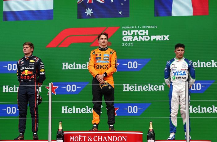 Oscar Piastri, McLaren, Max Verstappen, Red Bull Racing, Isack Hadjar, Racing Bulls Team