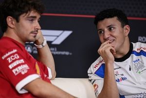 Charles Leclerc, Ferrari, Isack Hadjar, Racing Bulls Team