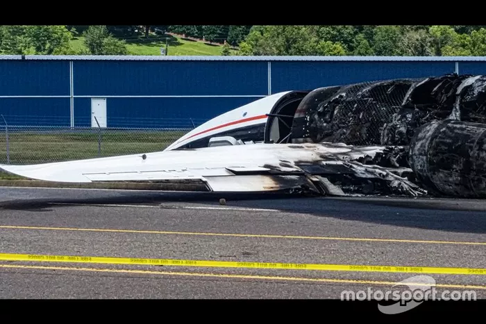 Dale Earnhardt Jr. plane crash wreckage