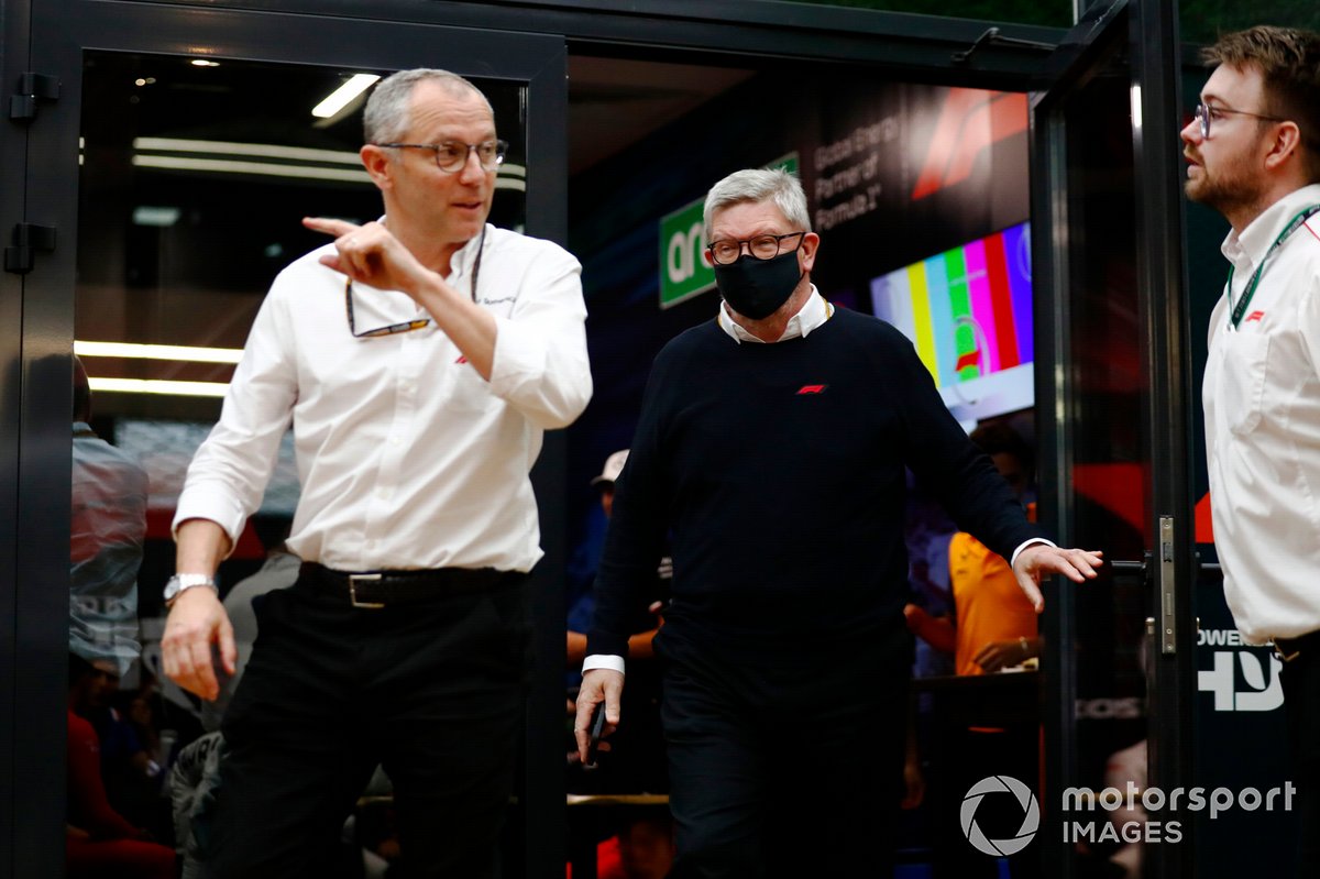 Stefano Domenicali, CEO, Formula 1, Ross Brawn, Managing Director of Motorsports, FOM 