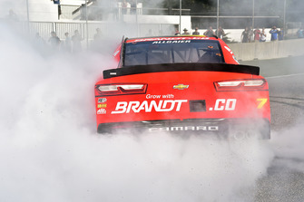 Justin Allgaier, JR Motorsports, Chevrolet Camaro BRANDT Professional Agriculture celebrates his win