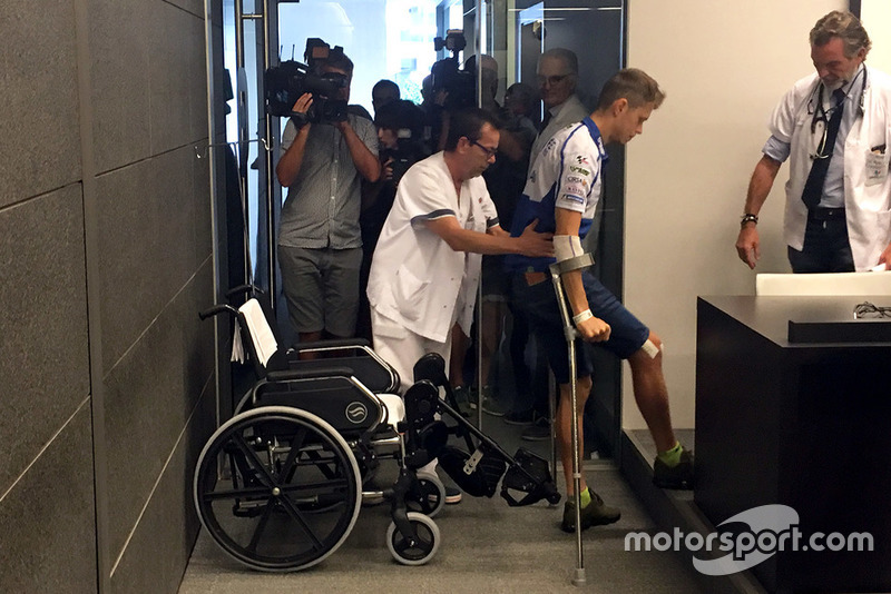 Tito Rabat, Avintia Racing at hospital
