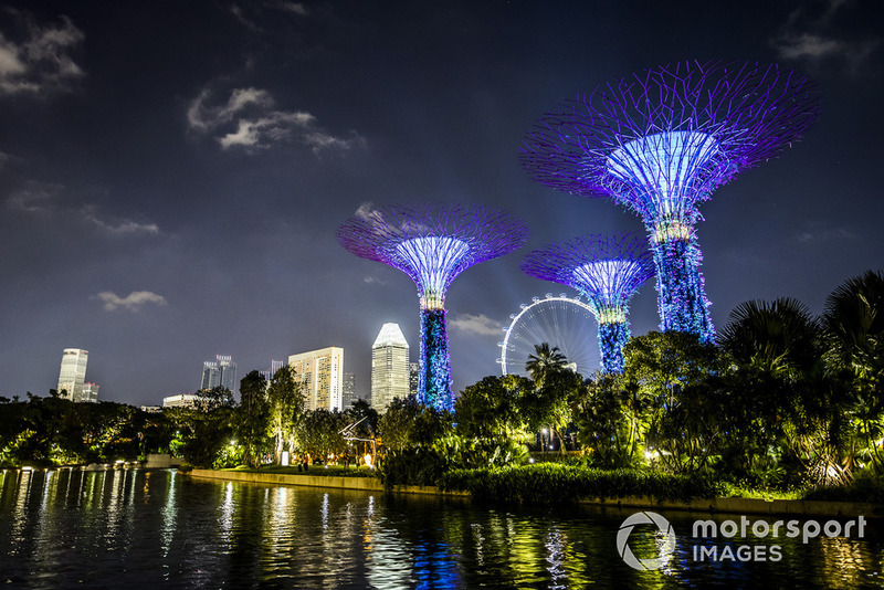 La iluminación de los jardines de Singapur