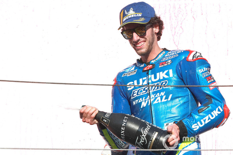 Подіум: третє місце Алекс Рінс, Team Suzuki MotoGP