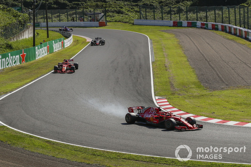 Себастьян Феттель, Ferrari SF71H, та Кімі Райкконен, Ferrari SF71H