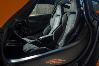 McLaren 720S Spa 68, dettaglio dell'iscrizione sullo