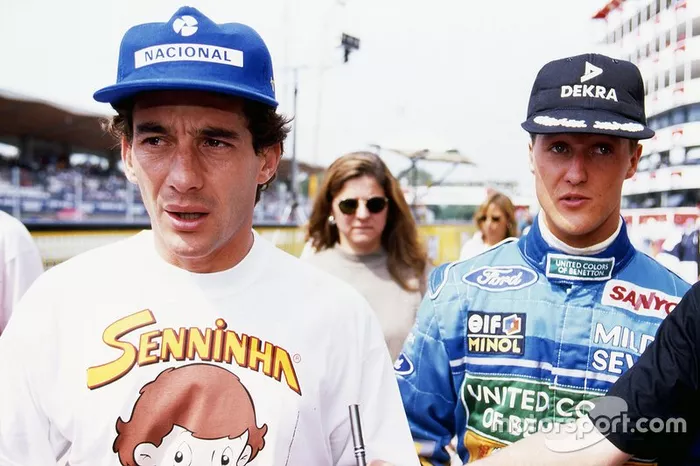Ayrton Senna, Williams, Michael Schumacher, Benetton 