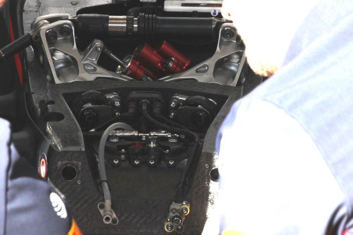Detalle del frente del Red Bull Racing RB16