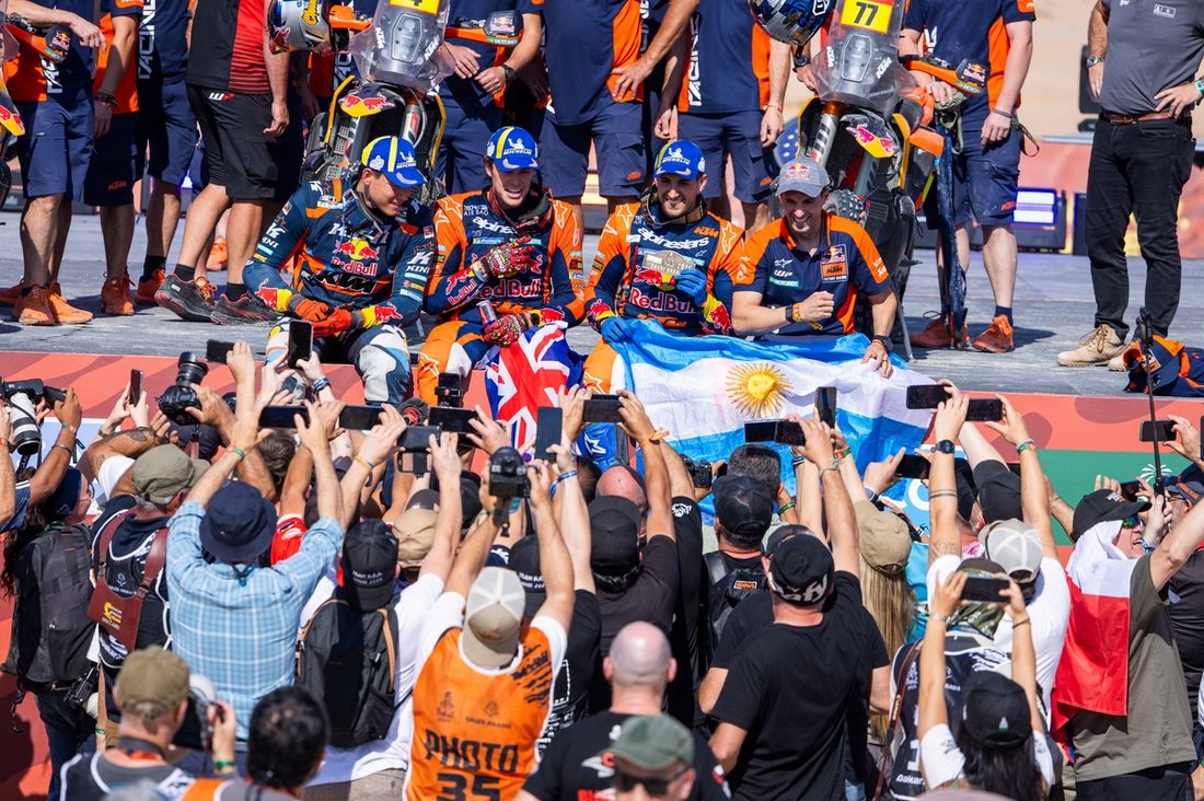 #73 BAS World KTM Racing Team KTM: Edgar Canet, #4 Red Bull KTM Factory Racing KTM: Daniel Sanders, #77 Red Bull KTM Factory Racing KTM: Luciano Benavides