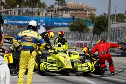 Simon Pagenaud, Team Penske Chevrolet, pit stop