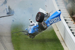 Choque de Scott Dixon, Chip Ganassi Racing Honda