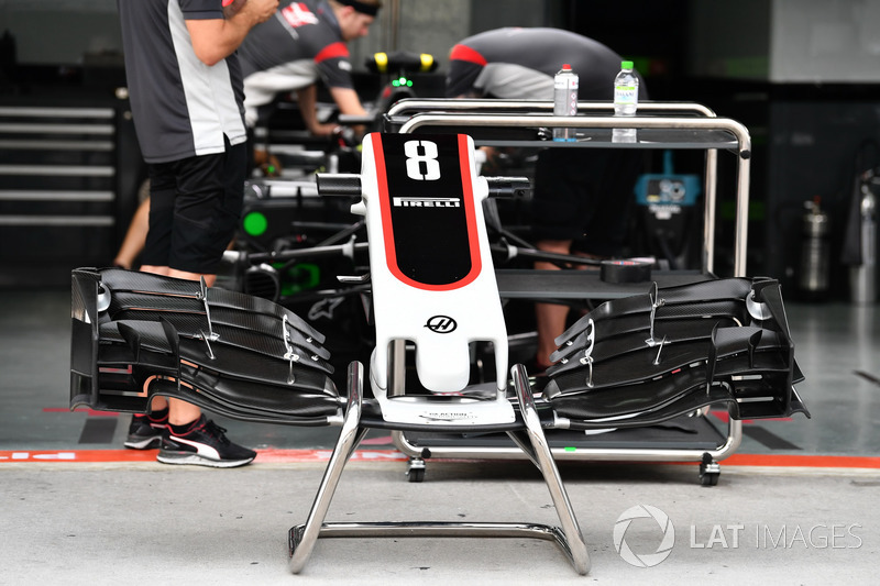 Morro y alerón delantero del Haas F1 Team VF-17