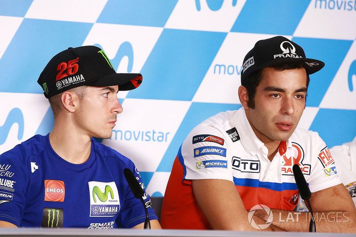 Maverick Viñales, Yamaha Factory Racing, Danilo Petrucci, Pramac Racing