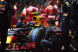 Max Verstappen, Red Bull Racing RB12 sur la grille