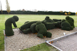 Garten vor dem Hauptgebäude von Williams in Grove