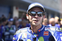 Winner Valentino Rossi, Yamaha Factory Racing in parc ferme