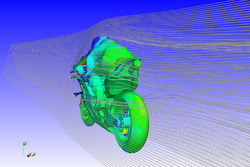 Ducati Team CFD rendering delle alette