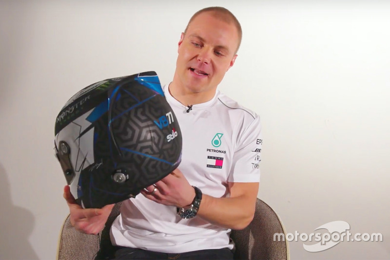 Valtteri Bottas, Mercedes AMG F1 presents his new helmet