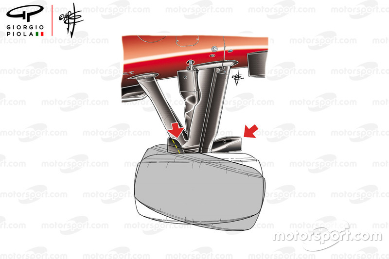 Angle de braquage des roues avant, Ferrari F10, GP de Monaco