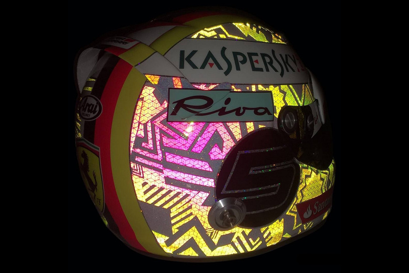 Il casco di Sebastian Vettel