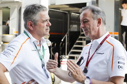 Gil de Ferran, Sporting Director, McLaren, with Jonathan Neale, Managing Director, McLaren