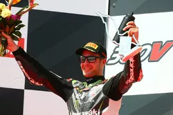 Podium: second place Jonathan Rea, Kawasaki Racing