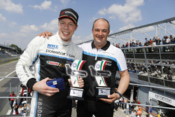 Thed Björk, Polestar Cyan Racing, Volvo S60 Polestar TC1 and Fredrik Wahlen, Team manager Polestar Cyan racing