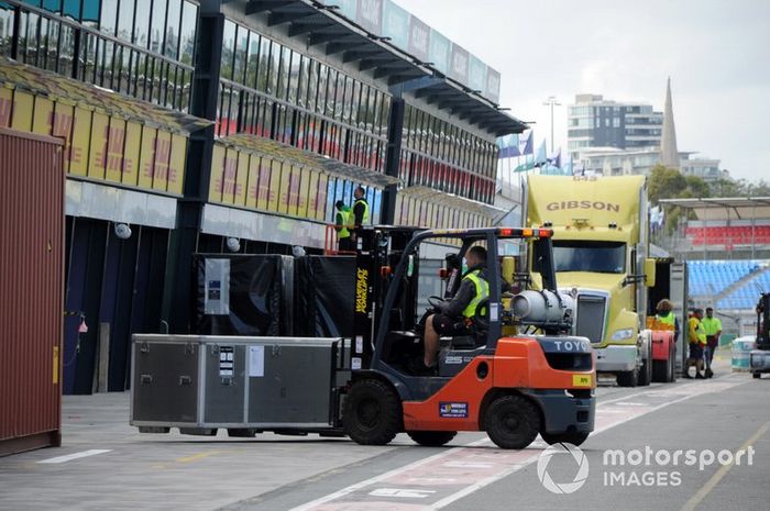 Llegada del material