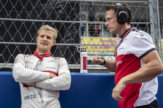 Marcus Ericsson, Sauber, in griglia di partenza