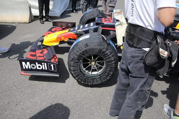 Detalle frontal del Red Bull Racing RB15
