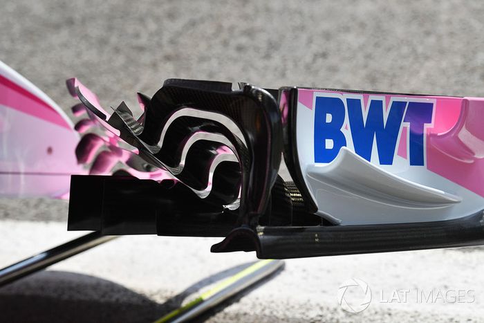 Force India VJM11 detalle del ala frontal
