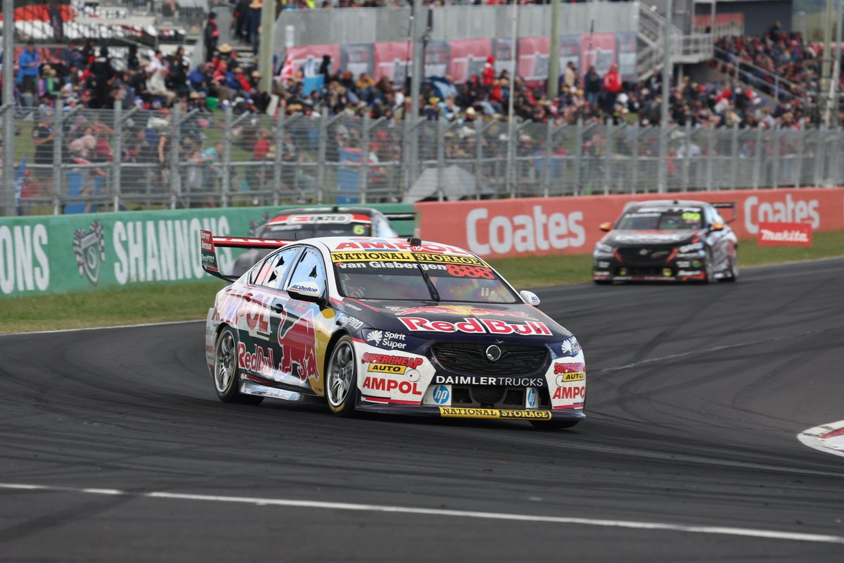 Van Gisbergen and co-driver Garth Tander didn't have the pace to live with Chaz Mostert, but remained in the hunt all day