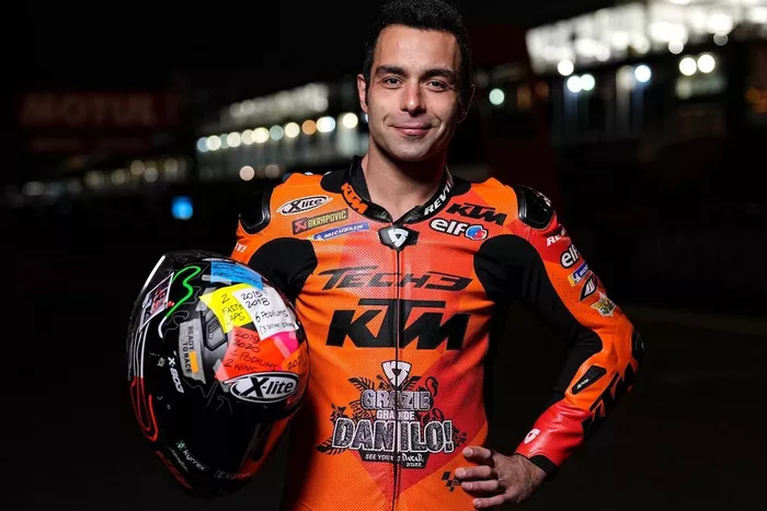 Danilo Petrucci, KTM Tech3  con il suo casco speciale