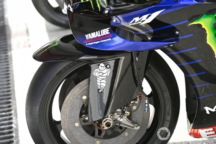 Detalle de la moto de Yamaha Factory Racing